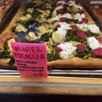 Focaccia specials Thursday 19 Feb 2026  at Life's a Peach in Utrecht