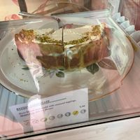 Basque cheesecake: very good! It’s creamy and has the right sweetness level. The ‘cheese’ has a pudding-like consistency though. at Life's a Peach in Utrecht