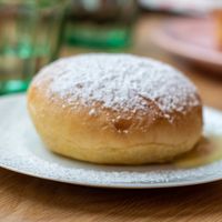 Donut with custard ❤ at Life's a Peach in Utrecht