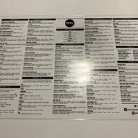 Food menu. Pretty overwhelming  at The Modern Vegan in San Diego