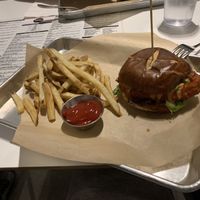 Buffalo chicken sandwich. Amazing!!! at The Modern Vegan in San Diego