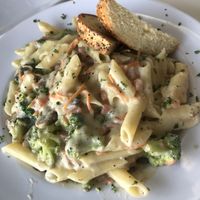 Penne Primavera (gluten free!) at The Modern Vegan in San Diego