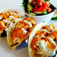 Vegan Fish Tacos at The Modern Vegan in San Diego