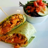 Buffalo "Chicken" Ranch Wrap at The Modern Vegan in San Diego