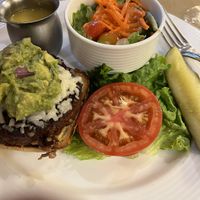 Beyond burger with salad.  at B-Line Diner in Orlando