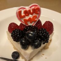 Vegan cheesecake  at B-Line Diner in Orlando