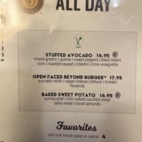 Menu  at B-Line Diner in Orlando