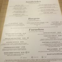 Menu  at B-Line Diner in Orlando