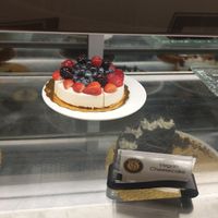 Vegan cheesecake at B-Line Diner in Orlando