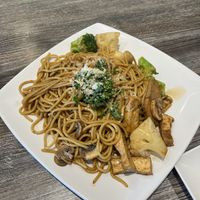 Garlic Noodles  at Saigon Vegan in Garden Grove