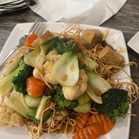 Crunchy chow mein  at Saigon Vegan in Garden Grove