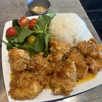 Orange cauliflower  #Veganuary at Saigon Vegan in Garden Grove