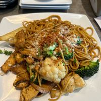 garlic noodles—TO DIE FOR! at Saigon Vegan in Garden Grove