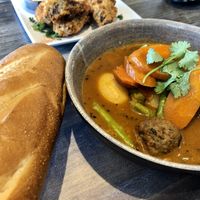 Red wine meatball stew at Saigon Vegan in Garden Grove