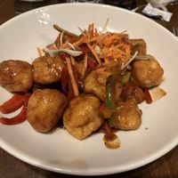 Jerk tofu and sauteed vegetables   at Cottons in North West London