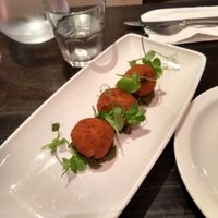 Sweet potato patties at Cottons in North West London