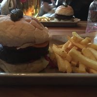 vegan burger at BİNA in Istanbul