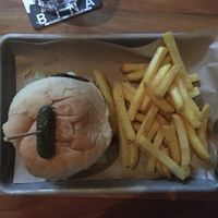 vegan burger at BİNA in Istanbul