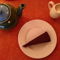 Chocolate and orange slice, with pot of tea (September 2021) at Lounges - Clio Lounge in Bangor