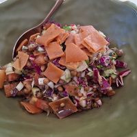 Lentils Fattush salad at Beirut in Valencia