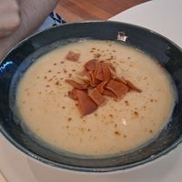 Red lentils curry cream at Beirut in Valencia