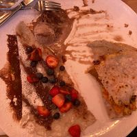 Pancake mixture and cooking... Bof at My Old Dutch in London