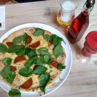 Vegan volcano at My Old Dutch in London