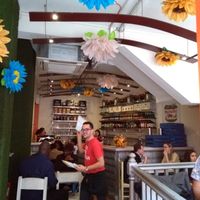 Entrance and bar area at My Old Dutch in London