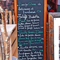 Vegan menu at La Cabane  in Annecy