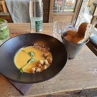 Vegetable soup  at La Cabane  in Annecy