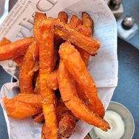 Sweet potato fries at La Cabane  in Annecy