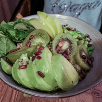 poké bowl at La Cabane  in Annecy