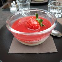 Panacotta vegan at La Cabane  in Annecy