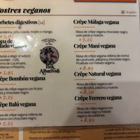 Carta postres  at Eh Voilà in Valladolid