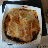 Lasaña vegana at Eh Voilà in Valladolid