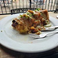 Vegan breakfast burrito at Cafe 13 in Golden