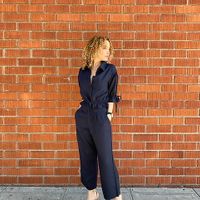 Vegan outfit and vegan shoes at Blue District in Los Angeles