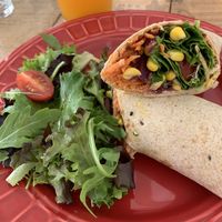 Vegan wrap at Ginger Cafe in Vila Nova De Santo Andre