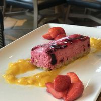 Vegan blackcurrant mousse. So good! at The Ashton in Bristol