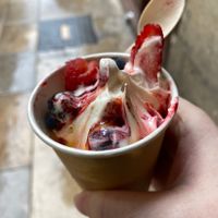 began to eat before taking picture.. looked nicer  at The Cream in Barcelona