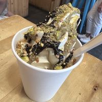 Pistachio ice cream   at The Cream in Barcelona