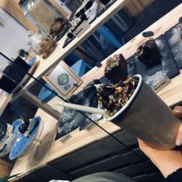 Caramel soft serve  at The Cream in Barcelona