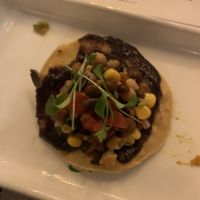 Black bean tostada   at Wahaca in Cardiff