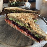 Vegan rainbow sandwich  at Café Duet in Stroudsburg