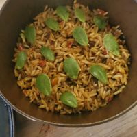 Lemongrass fried rice at MUYU in Puerto Baquerizo Moreno