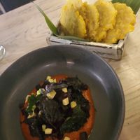 Farm tartare at MUYU in Puerto Baquerizo Moreno
