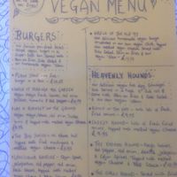 Vegan Menu at Delphine's Diner in Aldeburgh