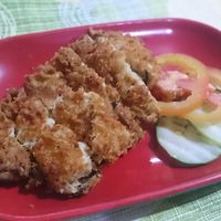 Fried fishy protein at Namaskar Vegetarian Restaurant in Puerto Princesa