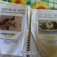 Menu again at Namaskar Vegetarian Restaurant in Puerto Princesa