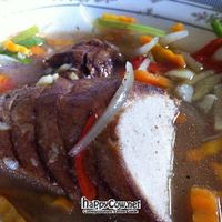 a 'vegetarian' chiken... funny to try at Namaskar Vegetarian Restaurant in Puerto Princesa